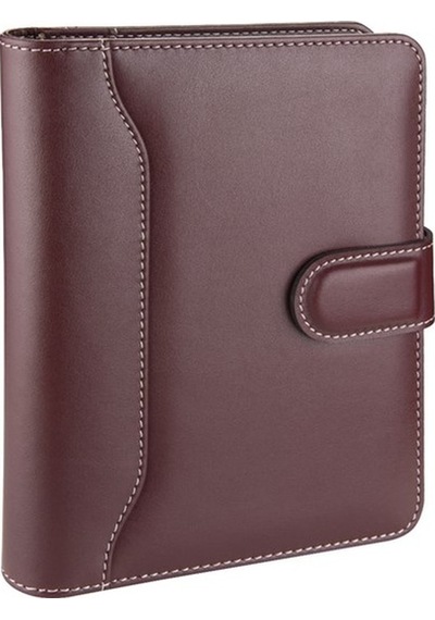 Organizer Ajanda Tarihsiz Çizgili 17x22 CM - Bordo