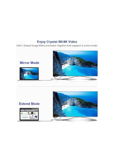 C To Hdmı Kablo - 8k60hz 4k 144hz 120hz 60hz Thunderbolt 5 4 3 Uyumlu Hdmı 2.1 Hdr Hdcp2.3 Dsc 2 Metre Chd21-pro Diğer