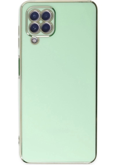Ilkeshop Newface Samsung Galaxy Uyumlu A22 Kılıf Volet Silikon - Açık Yeşil