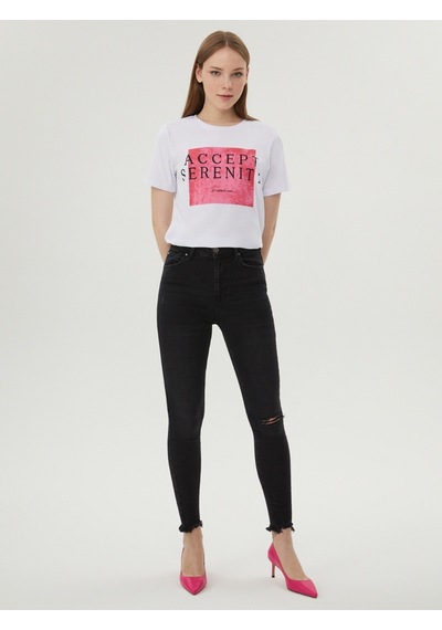 Natalie Skinny Fit Kadın Pantolon Antrasit