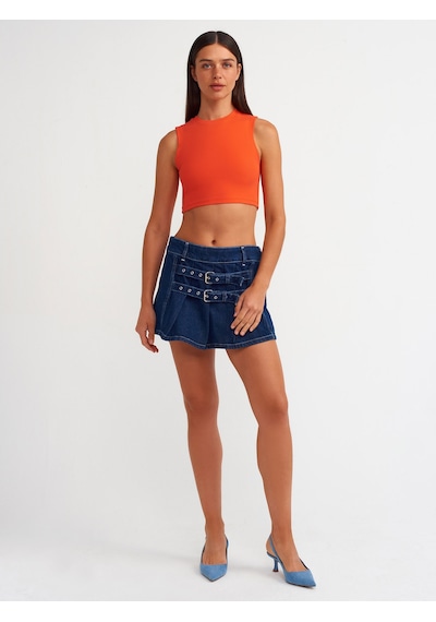 Dilvin Crop Top 101a30125 Kırmızı