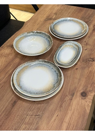 7 Parça Knidos Gourmet Yemek Takımı Çok Renkli
