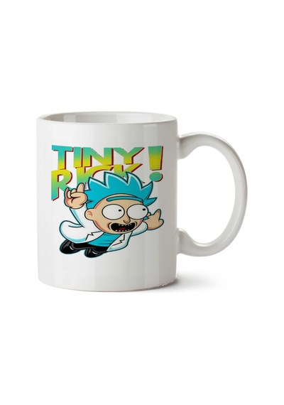 Tiny Rick İki Tarafı Baskılı Kupa Bardak Çok Renkli