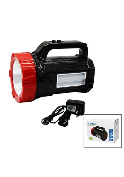 2in1 1led - 16smd El Feneri - Projektör Fiş Şarjlı Telefon - Ampul Çıkışlı Powerbank 2 Açık Ahşap