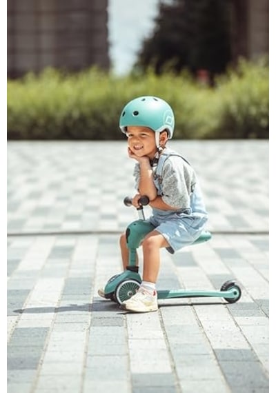 Highwaykick 1 Oturaklı Çocuk Scooter Yeşil 160629-96269 1-5 Yaş Dayanıklı Yapı Kompakt Tasarım Pürüzsüz Sürüş Açık Mavi