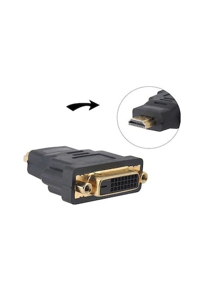 HDMI Erkek To Dvi Dişi Çevirici 24 1 Dönüştürücü Dvi To HDMI
