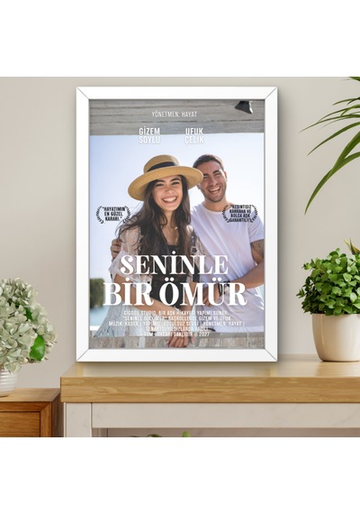 "seninle Bir Ömür" Kişiye Özel Tasarım Tablo