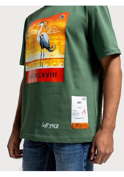 LOFT Loose Fit Erkek Tshirt K.kol Lf2036532 Q1.v1 Yeşil