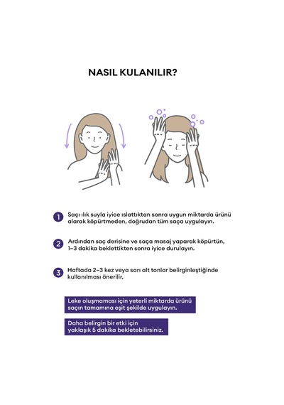 Sarı Renkleri Nötrleyen, Renk Koruyucu Mor Şampuan Mılk Baobab Color Protect Shampoo Boyalı / Röfleli