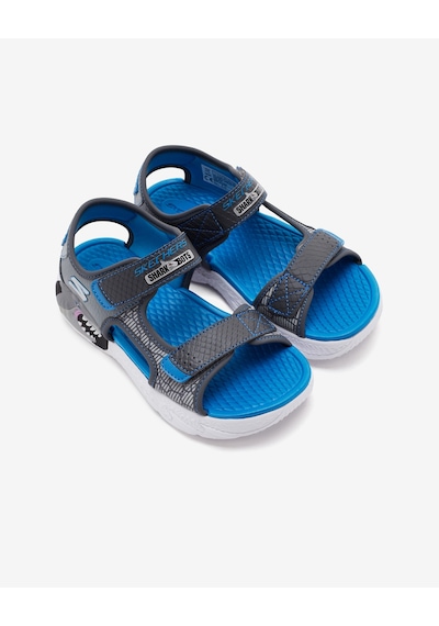 Skechers Creature - Splash Büyük Erkek Çocuk Gri Işıklı Sandalet 400614l Ccbl Gri