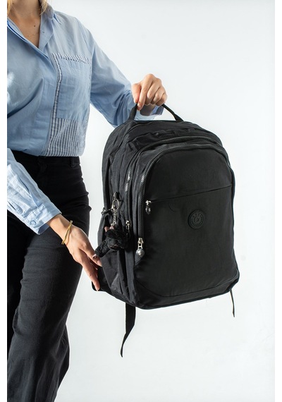 Ultra Hafif Çok Cepli Orta Boy Sırt Çantası Siyah Model: 571-3k