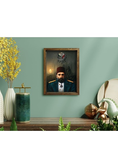 Bk Home Sultan Iı Abdülhamid Han Tasarımlı Doğal Masif Ahşap Çerç (551056506)