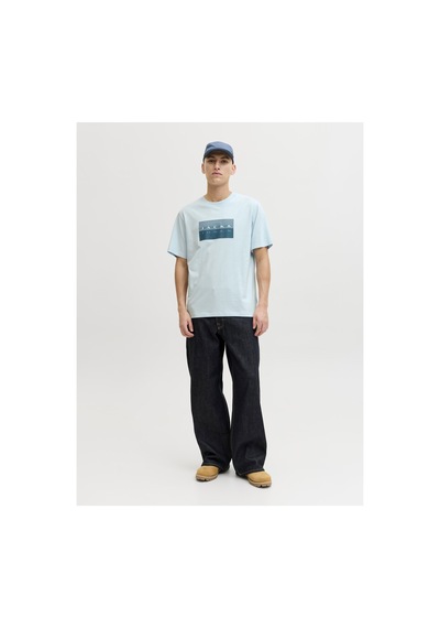 Jack & Jones Jcofusıon Dots Prınt Tişört 12289863 Mavi