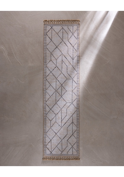 Madame Coco Urbain Halı - Beyaz - 80x300 Cm 8684427334850 Çok Renkli