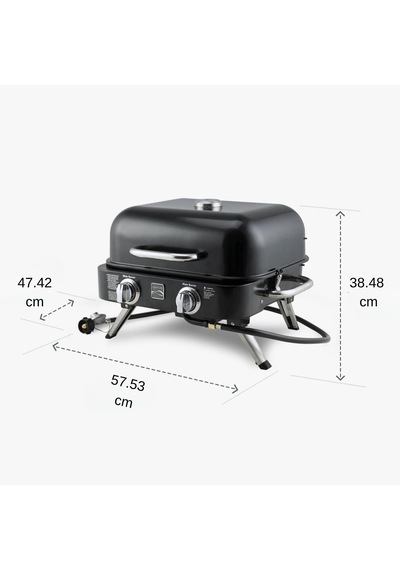 Kenmore Masa Üstü Gazlı Barbekü Kırmızı Kırmızı
