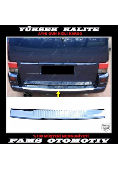 Vw T4 Transporter Krom Arka Tampon Üzeri Koruma 1995-2003 P.Çelik