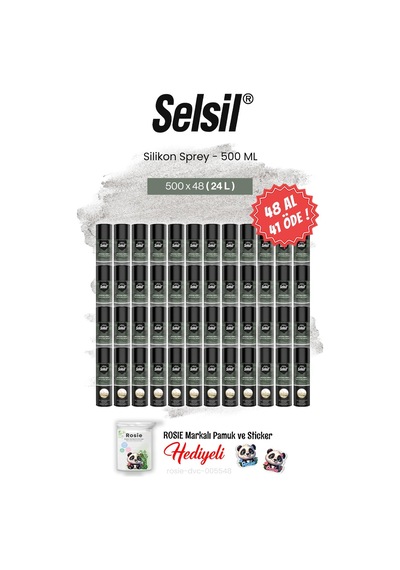 Selsil 48 Al 41 Öde, 500 Ml Silikon Sprey Ve Rosie Pamuk