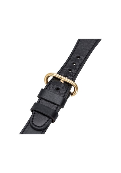 Bouletta Watch Uyumlu Deri Kordon 38-40-41Mm Roma Rst1 Siya