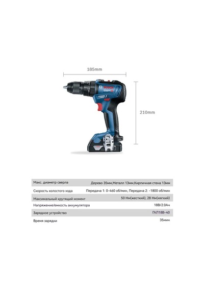 Bosch Bosch Gsb18v-50 Akülü Darbeli Matkap 445143382