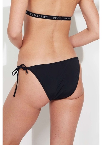 U.S. Polo Assn. Kadın Siyah İpli Bikini Alt 21508