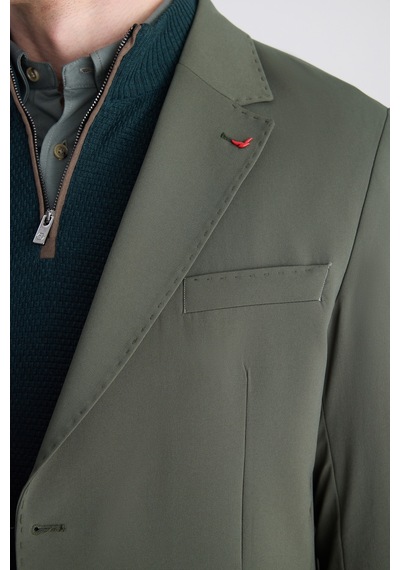 D's Damat Ds Damat Comfort Haki Düz Kumaş Ceket 5hc04st15404m H01