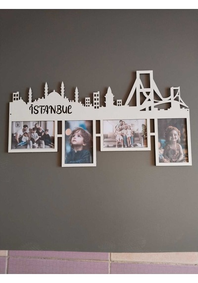 Modern Çoklu Çerçeve 4 Fotoğraflık Kişiye Özel Renk 2337