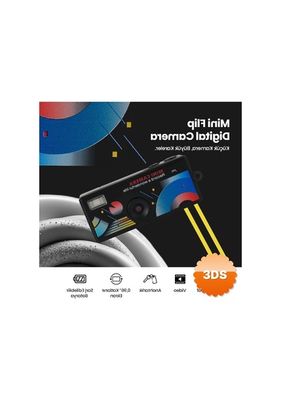 Dijital Mini Anahtarlık Kamerası Katlanır Ekran 1080p
