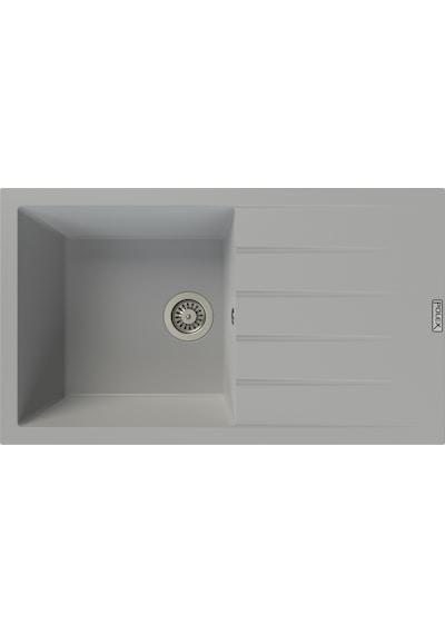 Polex Cristalüx Granit Evye P-SX1 Gri Tezgah Altı Ve Tezgah Üstü Mutfak Evyesi 86x49.5 CM