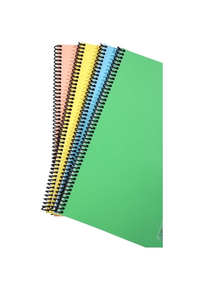 Umur - My Note Mynote A4 72 Yaprak Spiralli Plastik Kapak Defter Pastel Çok Renkli