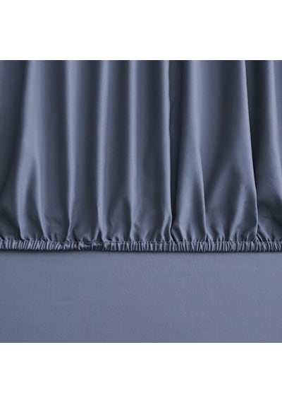 Linens Mix&match Pamuk Saten Tek Kişilik Lastikli Çarşaf İndigo