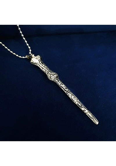 Harry Potter Voldemort Asa Kolye Gümüş Kaplama Burgu Zincir Çok renkli