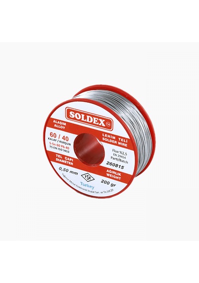 Soldex Lehim Teli 0.5mm 200gr Sn60 - Pb40 60/40 600502