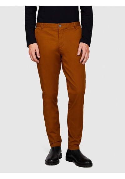 Sisley Esnek Slim Fit Chino Pantolon Erkek Kahverengi Pantolon - 323a4jgcsf03e