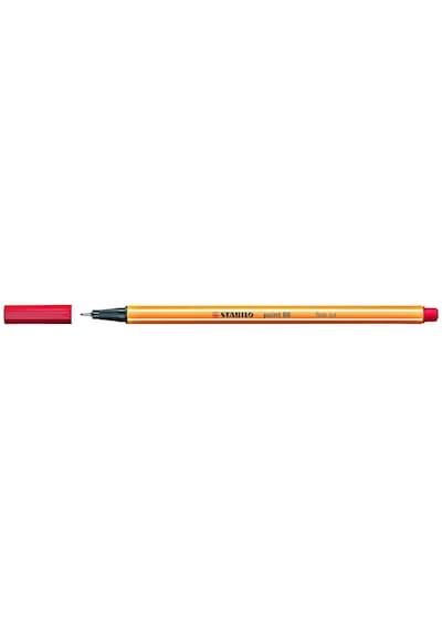 Stabılo Point 88 Keçeli Kalem, 0,4 Mm Uç, Su Bazlı Mürekkep, Kırmızı