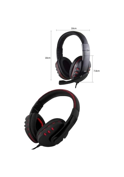 Pg-6960 Mikrofonlu Oyuncu Kulaklığı Stereo Ses Volume Ayarlı Kulaküstü Kablolu Pc Kulaklık Game Headphone 2 Metre Kablo Uzunluğu