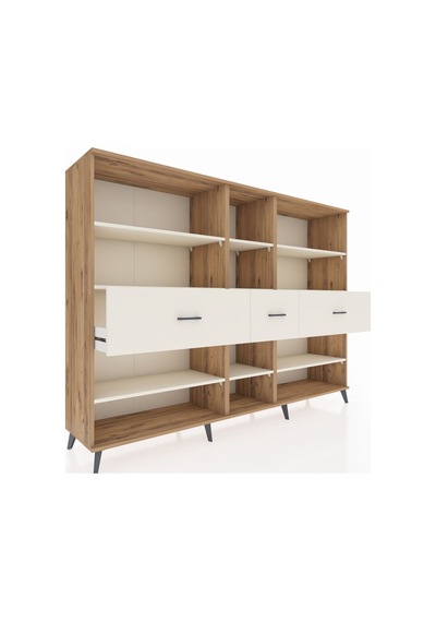 Hyperion Dolap 9 Raflı 3 Çekmeceli 220x44x163 Çam-aytaşı Çam-aytaşı Hyperion Dolap 9 Raflı 3 Çekmeceli 220x44x163 Çam-aytaşı Çam-aytaşı