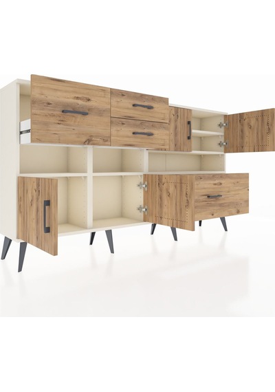 Arges Konsol 5 Raflı 4 Çekmeceli 4 Kapaklı 176x30x99 Aytaşı-çam Atlas Çam - Aytası Arges Konsol 5 Raflı 4 Çekmeceli 4 Kapaklı 176x30x99 Aytaşı-çam Atlas Çam - Aytası