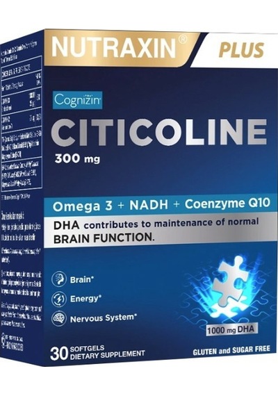 Nutraxin Plus Sitikolin 300 Mg 30 Kapsül