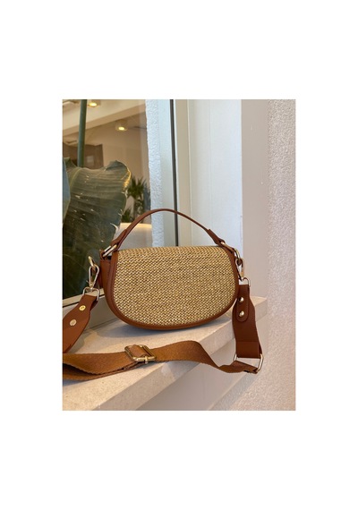 Nura Collection Taba Kadın Yarım Ay Modeli El Ve Omuz Çantası Taba - 924164356 Taba