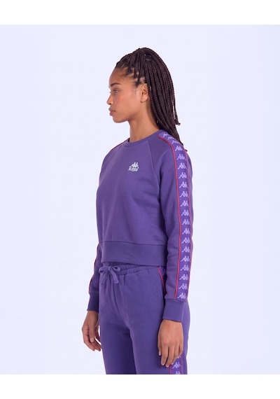 Kappa 222 Banda Marbella Tur Kadın Mor Viyole Regular Sweatshirt