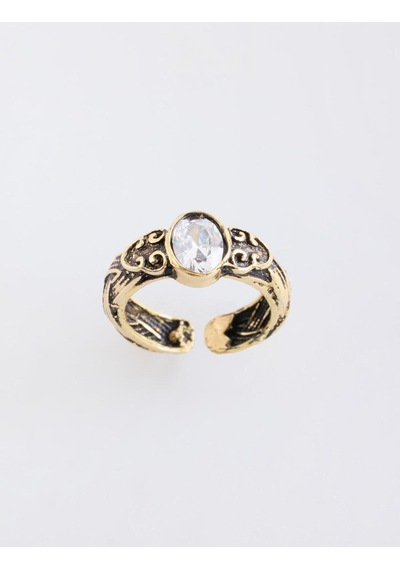 Jimmy Key Jimmy Key Altın Rengi Taşlı Vintage Yüzük 6sw487532150