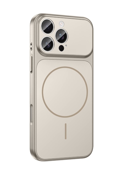 Apple Uyumlu iPhone 14 Pro Max Kılıf Zore M-safe Şarj Özellikli Kamera Korumalı Formen Kapak Turuncu