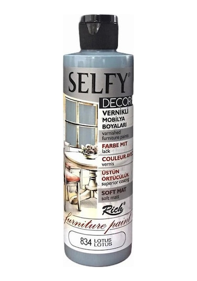 Rich Selfy Decor Kendinden Vernikli Mobilya Boyası 240 Cc Lotus