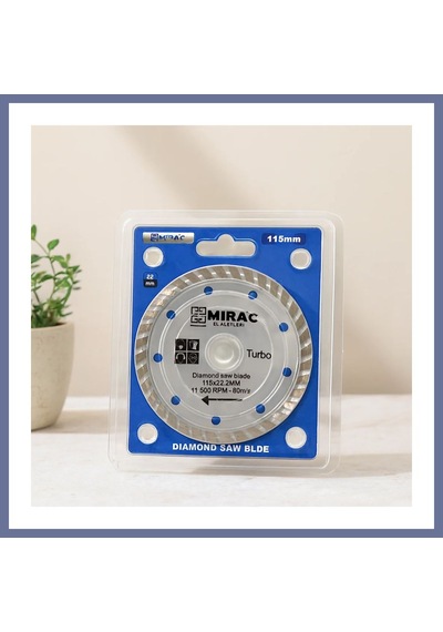 Bezos 115 Mm Mermer Kesme Diski 22.2 Mm İnce Turbo Dlra