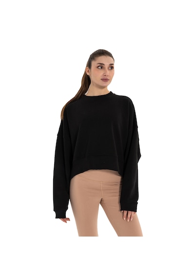 Inguz Organik Pamuk Oversize Sweatshirt Siyah