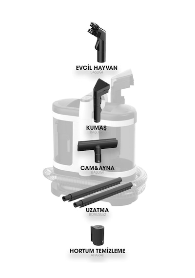 Pirantech V22C Koltuk Ve Halı Yıkama - Cam Temizleme Makinesi