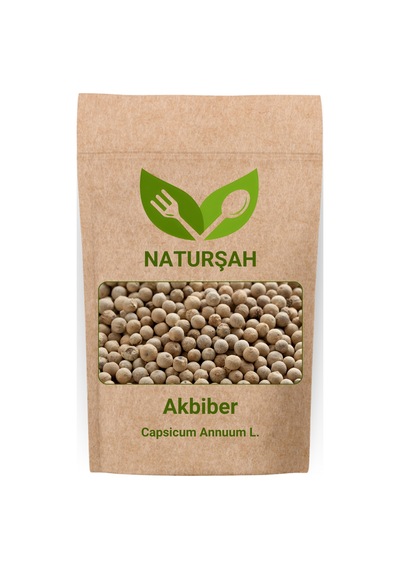 Naturşah Akbiber - Beyaz Karabiber Tane Capsicum Annuum L. 50 G