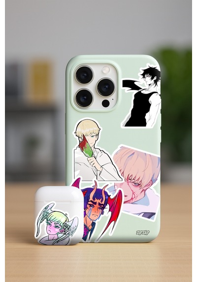 Devilman Crybaby Anime Telefon Laptop Bullet Journal Sticker Paketi 25 Adet Çok Renkli
