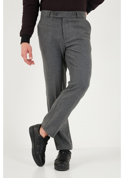 Buratti Normal Bel Regular Fit Düz Paça Pantolon Erkek Pantolon 6843703 Gri