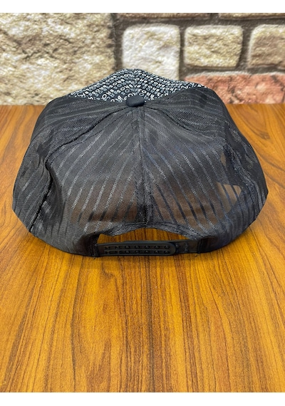 Hamze Trucker Model Baskılı Hafif Yazlık Beyzbol Cap Şapka Siyah